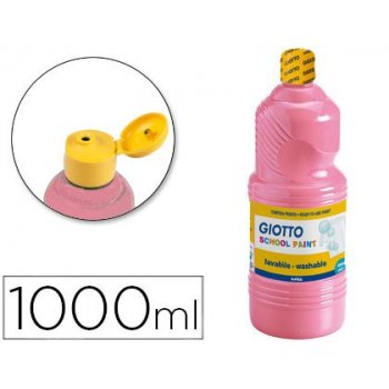 Tempera liquida giotto escolar lavable 1000 ml rosa