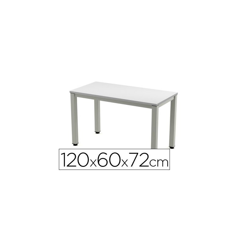 Mesa de oficina rocada executive 200ad02 aluminio  gris 120x60 cm