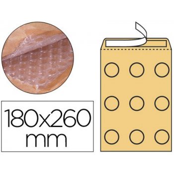 Sobre burbujas crema q-connect d 1 180 x 260 mm caja de 100