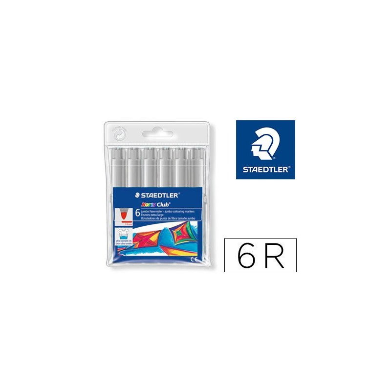 Rotulador staedtler color jumbo trazo 3 mm -blister unicolor gris