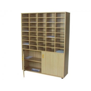 Mueble madera mobeduc organizador profesores haya blanco 121x158x34 cm