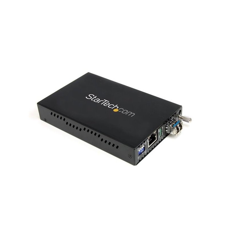 StarTech.com Conversor de Medios Gigabit Ethernet 1Gbps a Fibra Monomodo Conector LC -40km