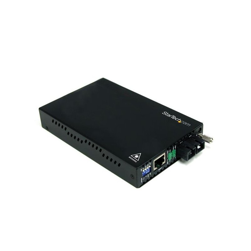 StarTech.com Conversor de Medios Ethernet 10 100 Mbps a Fibra Modo Único Monomodo Conector SC - 30km
