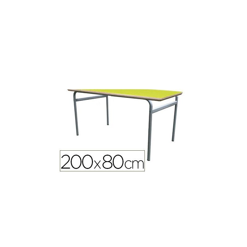 Mesa infantil mobeduc talla 1 extensible estructura redonda patas de tubo metalico tablero mdf laminado