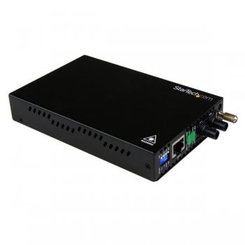 StarTech.com Conversor de Medios Ethernet 10 100 Mbps a Fibra Multi Modo Conector ST - 2km
