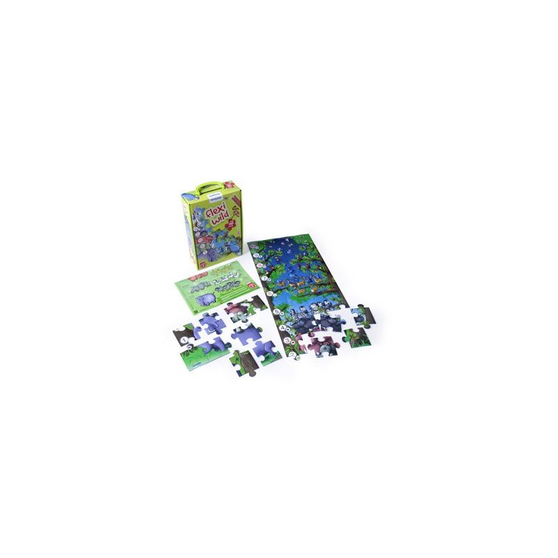 Puzzle miniland maxi flexi wild 40 piezas