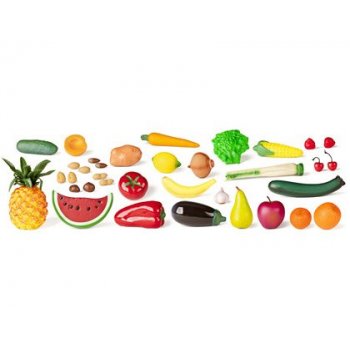 Juego miniland frutas hortalizas y frutos secos 36 piezas