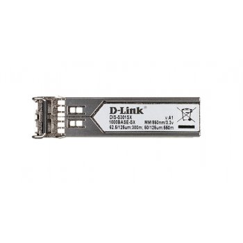 D-Link DIS‑S301SX red modulo transceptor Fibra óptica 1000 Mbit s mini-GBIC