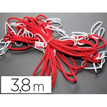 Cuerda transporte sumo didactic sin cinturon roja 3,8 m 12 niños