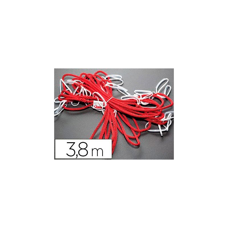 Cuerda transporte sumo didactic sin cinturon roja 3,8 m 12 niños