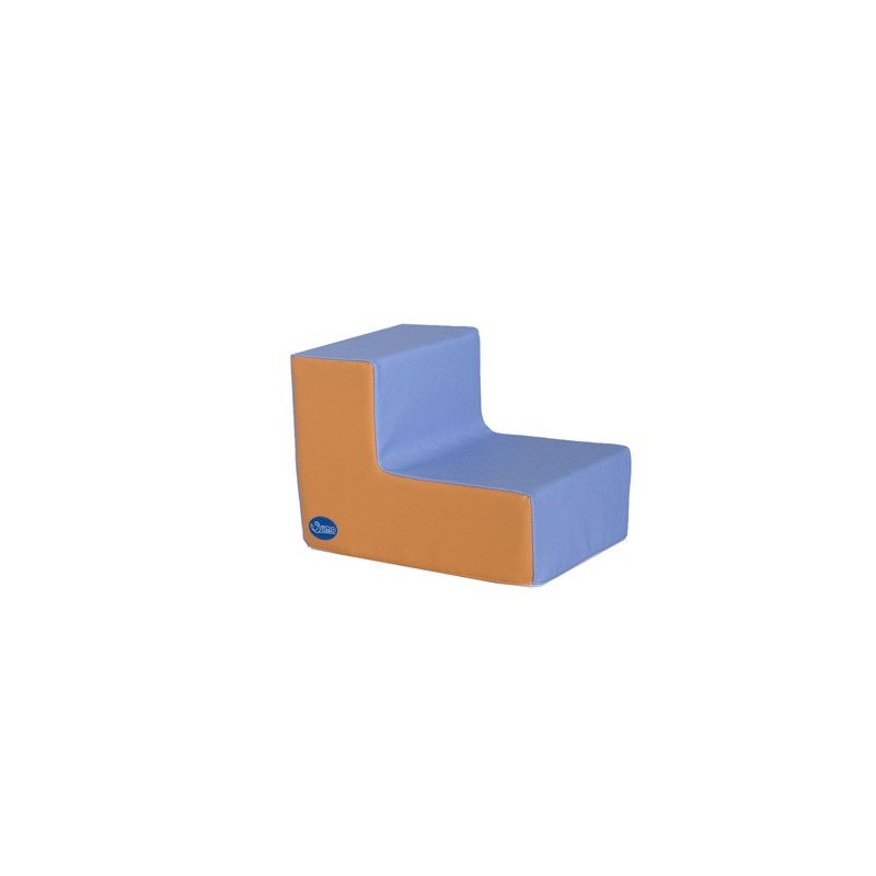 Sillon sumo didactic pequeño individual asiento 15 cm celeste   naranja 30x40x30 cm