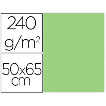 Cartulina liderpapel 50x65 cm 240g m2 verde paquete de 25 unidades