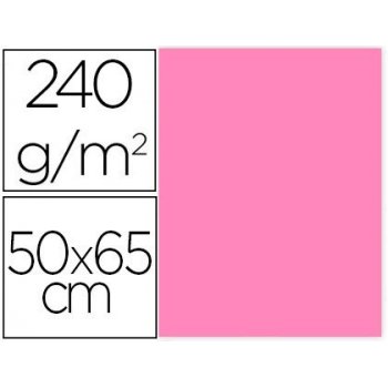 Cartulina liderpapel 50x65 cm 240g m2 rosa paquete de 25 unidades