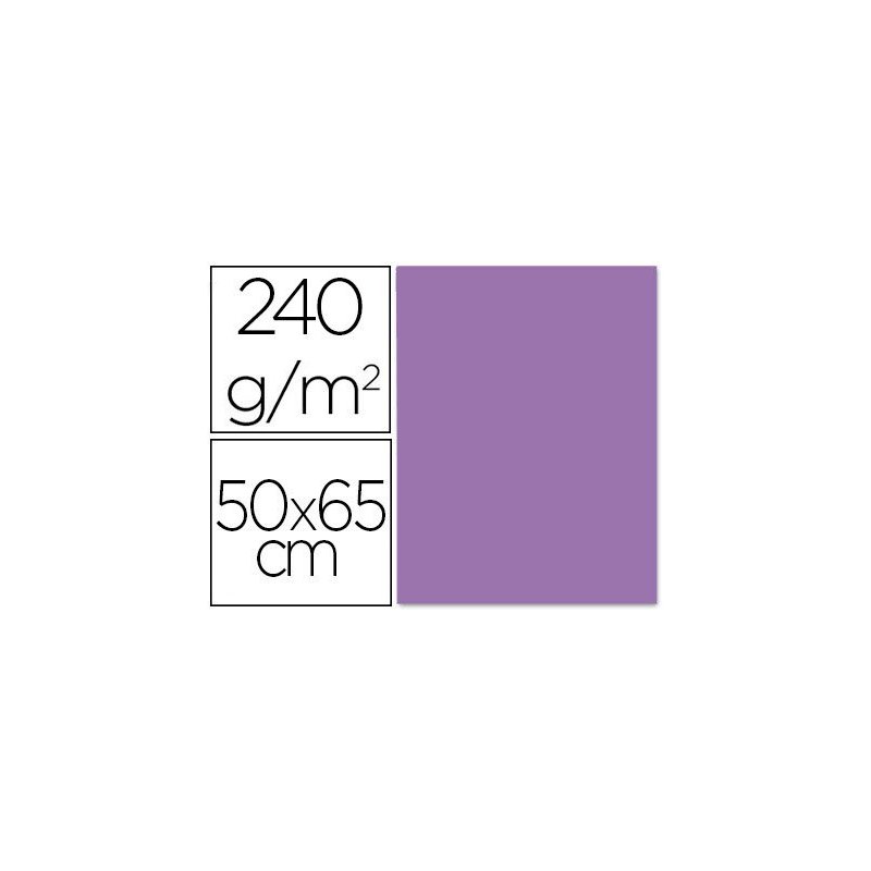 Cartulina liderpapel 50x65 cm 240g m2 purpura paquete de 25 unidades