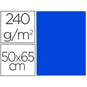 Cartulina liderpapel 50x65 cm 240g m2 azul zafiro paquete de 25 unidades