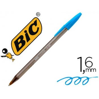 Boligrafo bic cristal fun turquesa punta 1,6 mm