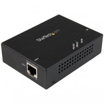 StarTech.com Gigabit PoE+ Extender - 802.3at af - 100m