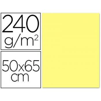 Cartulina liderpapel 50x65 cm 240 g m2 amarillo medio