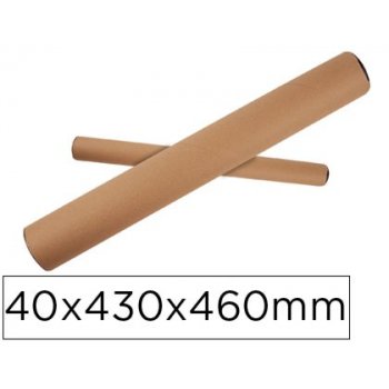 Tubo de carton portadocumento tapa plastico 40x430x460 mm