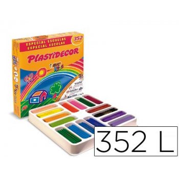 Lapices cera plastidecor caja de 352 colores