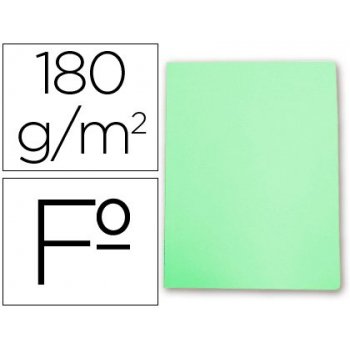 Subcarpeta cartulina gio folio verde pastel 180 g m2