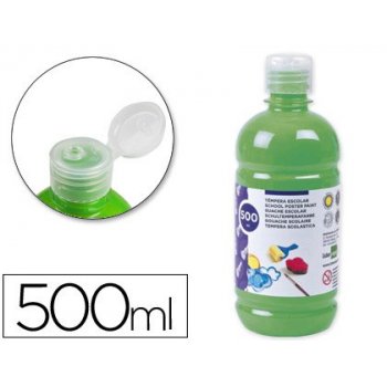 Tempera liquida liderpapel escolar 500 ml verde