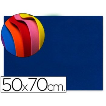 Goma eva liderpapel 50x70cm 60g m2 espesor 1.5mm azul oscuro