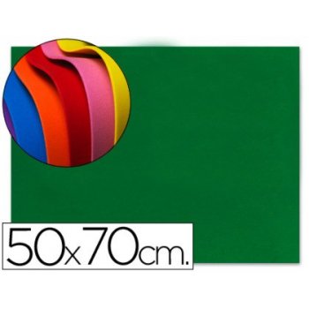 Goma eva liderpapel 50x70cm 60g m2 espesor 1.5mm verde oscuro