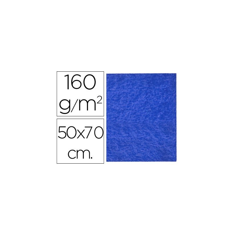 Fieltro liderpapel 50x70cm azul oscuro 160g m2