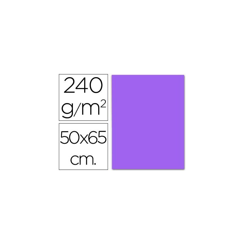 Cartulina liderpapel 50x65 cm 240 g m2 violeta