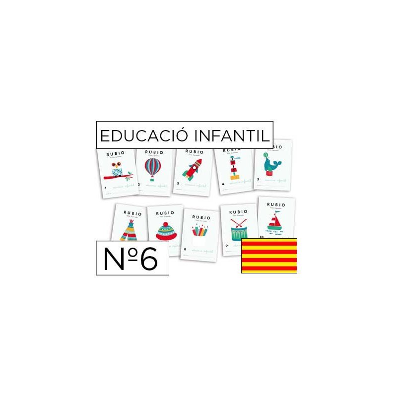 Cuaderno rubio educacion infantil nº6 catalan