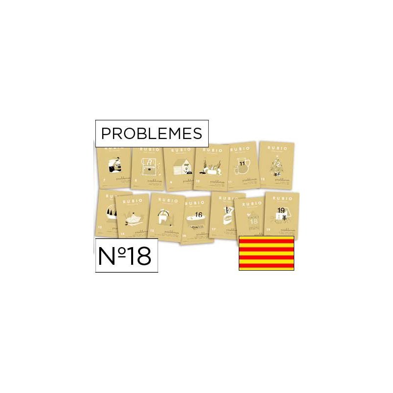 Cuaderno rubio problemes nº 18 catalan