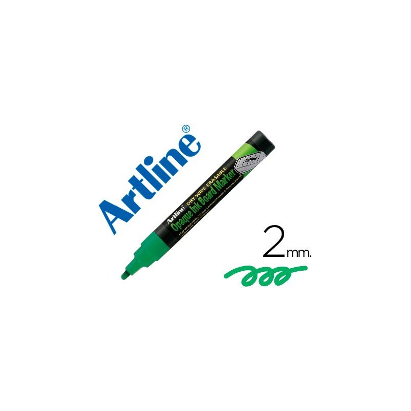 Rotulador artline pizarra verde negra epw-4 ve-gr color verde fluorescente bolsa de 4 rotuladores