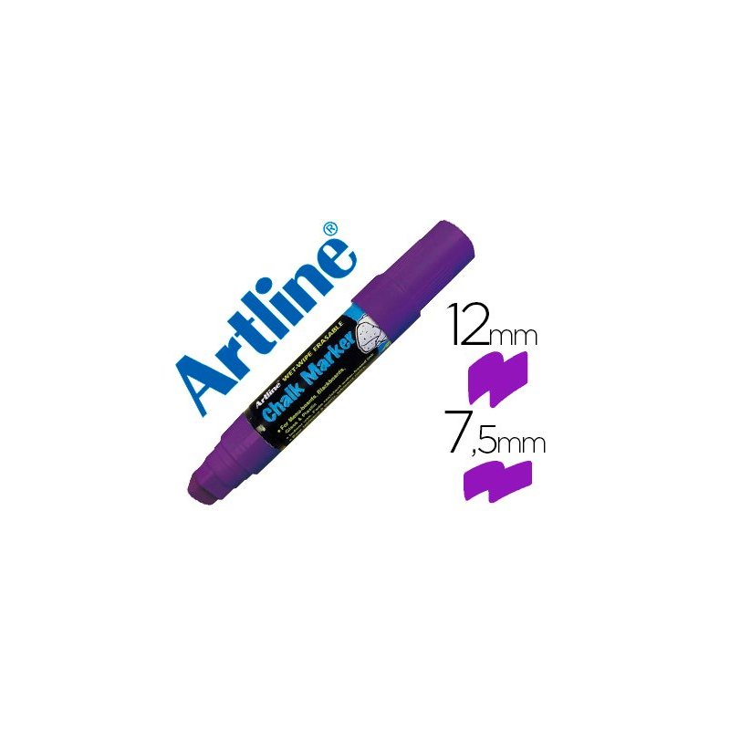 Rotulador artline pizarra verde negra epw-12 mm color violeta
