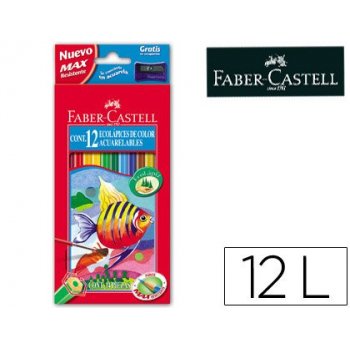 Lapices de colores faber-castell acuarelables c  12 surtidos
