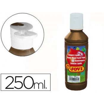 Tempera liquida jovi escolar 250 ml marron