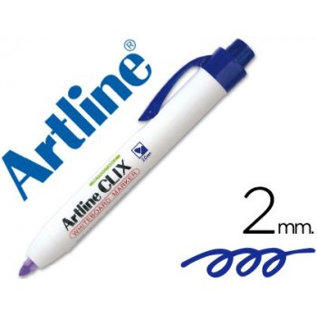 Rotulador artline clix pizarra ek-573a azul punta retactil redonda 2,00 mm