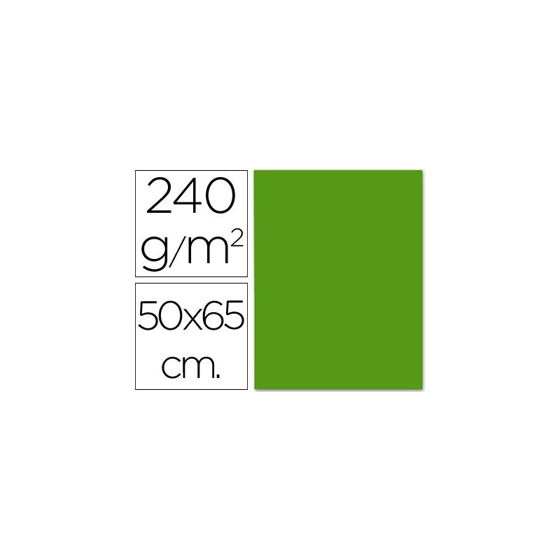Cartulina liderpapel 50x65 cm 240g m2 verde navidad