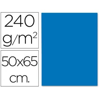 Cartulina liderpapel 50x65 cm 240g m2 azul