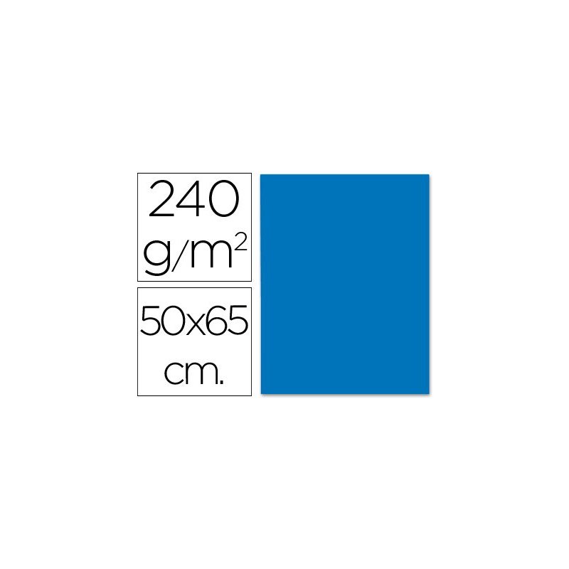 Cartulina liderpapel 50x65 cm 240g m2 azul