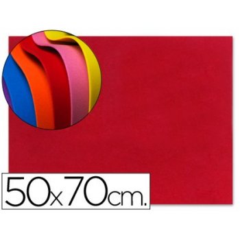 Goma eva liderpapel 50x70cm 60g m2 espesor 1.5mm rojo