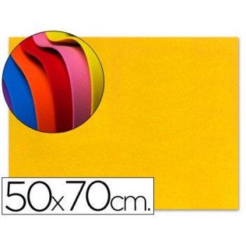 Goma eva liderpapel 50x70cm 60g m2 espesor 1.5mm amarillo