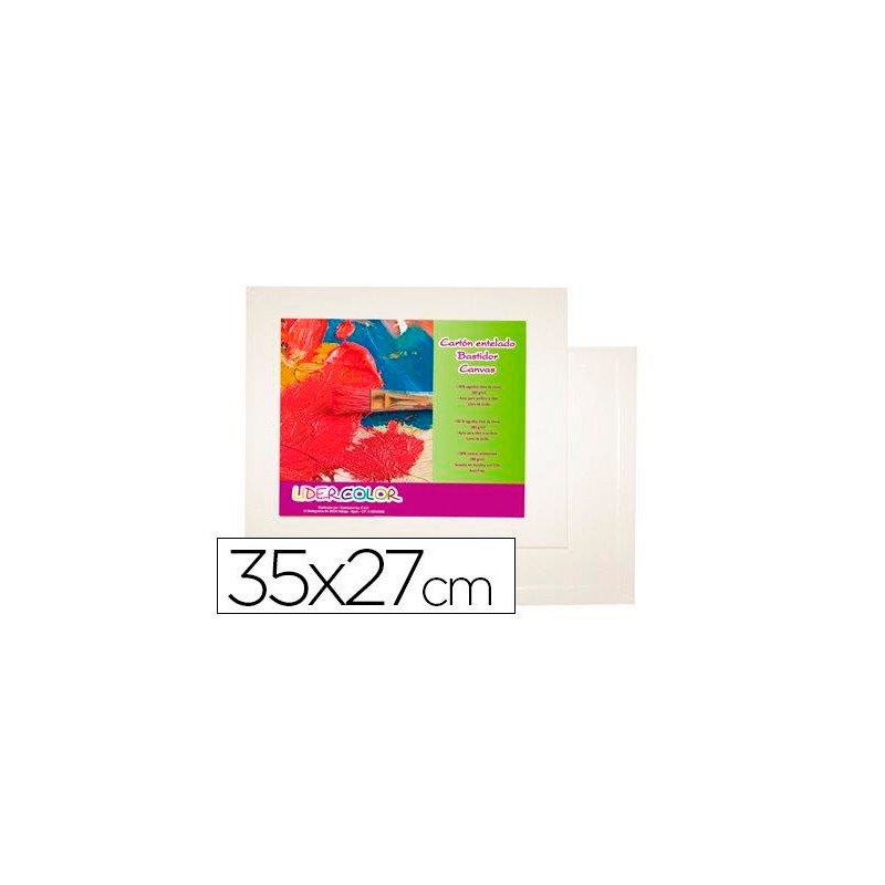 Carton entelado lidercolor 5f 35x27 cm para pintura al oleo y acrilico