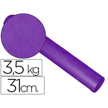 Papel fantasia kraft liso kfc-bobina 31 cm -3,5 kg -color lila