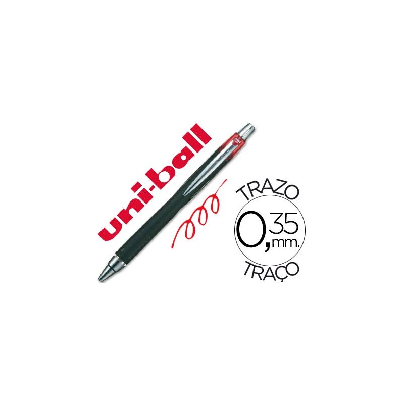Boligrafo uni-ball jetstram sxn-210 retractil color rojo