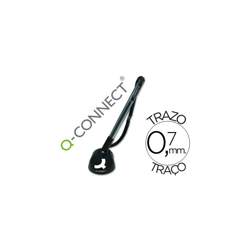 Boligrafo extensible q-connect kf00841 -con soporte adhesivo