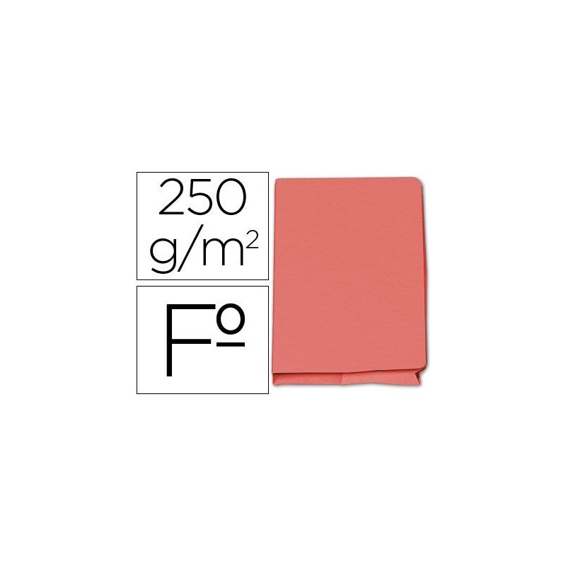 Subcarpeta cartulina gio folio pocket rojo con bolsa y solapa