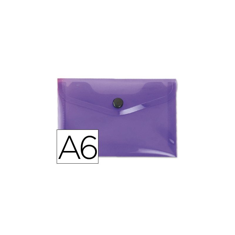 Carpeta liderpapel dossier broche 44236 polipropileno din a6 violeta serie frosty
