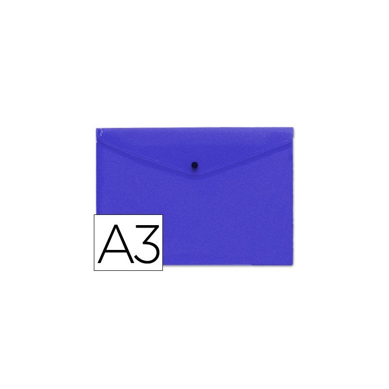 Carpeta liderpapel dossier broche 44242 polipropileno din a3 azul serie frosty