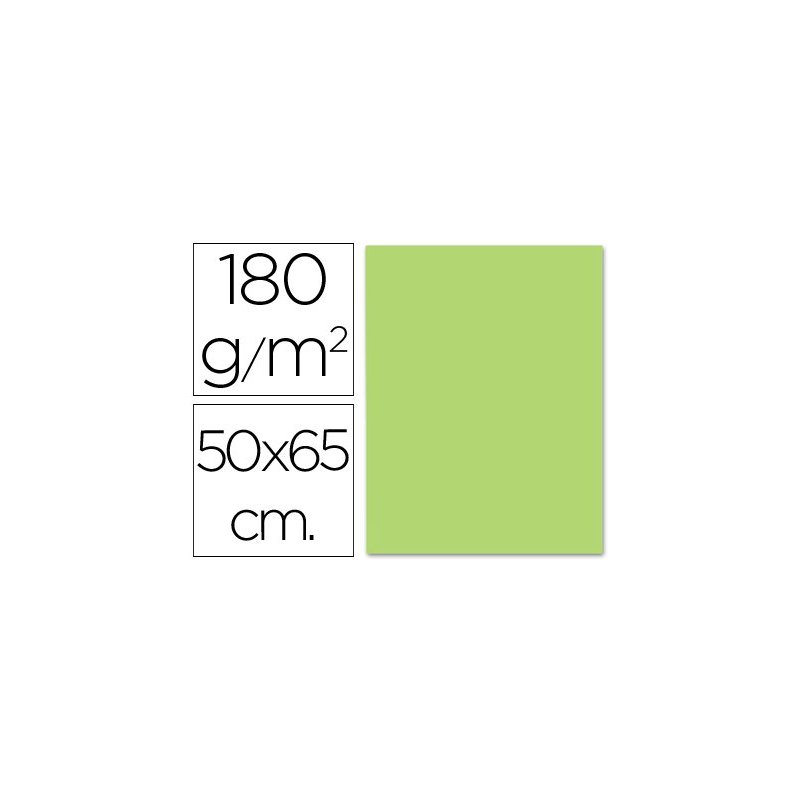 Cartulina liderpapel 50x65 cm 180g m2 verde hierba